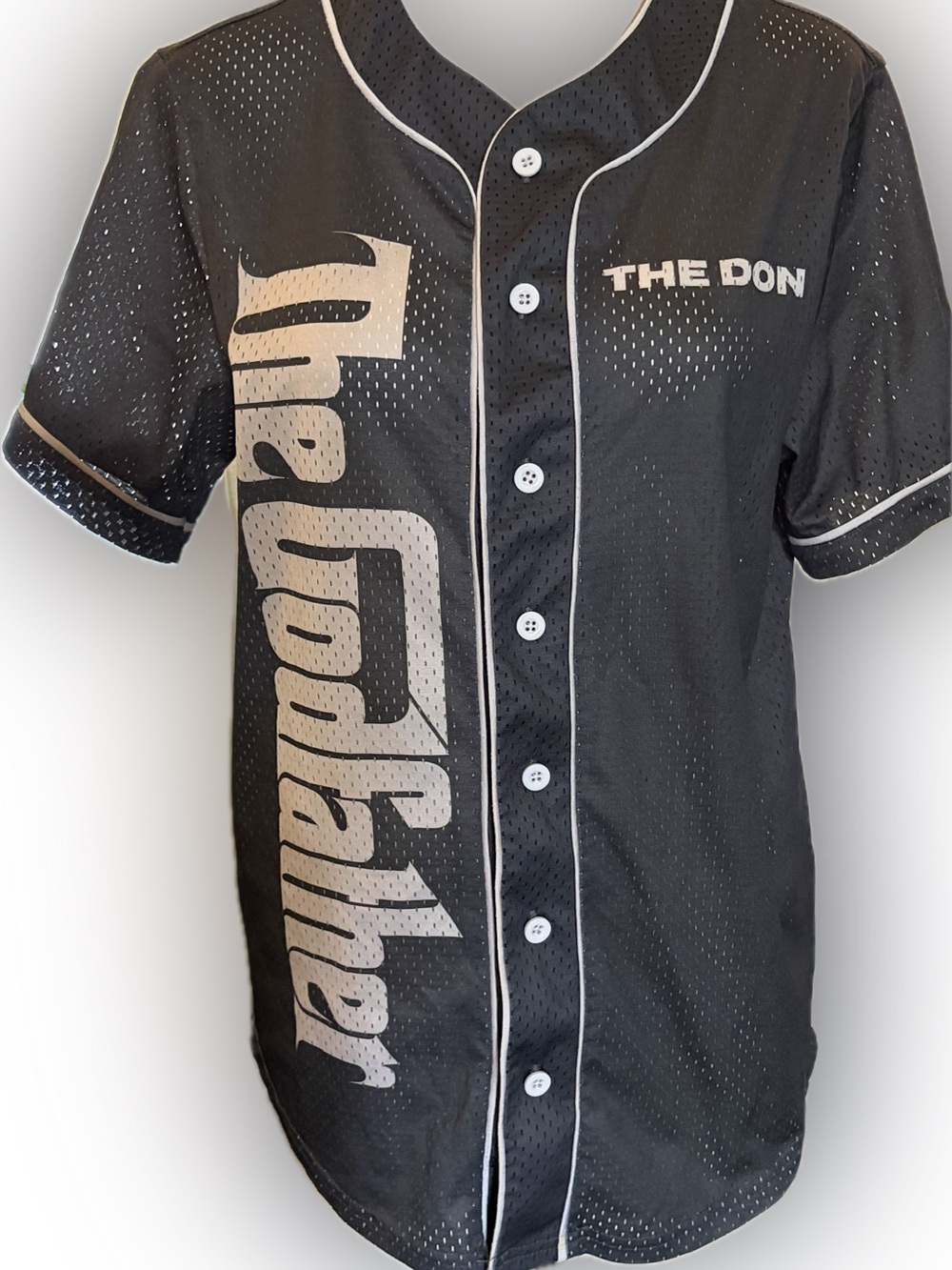 THE GODFATHER 'The Don' Mesh Shirt SMALL HONOR LOYALTY RESPECT
